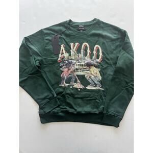Akoo Men’s Crew Sweatshirt Long Sleeve Crew 2XL NWT!
